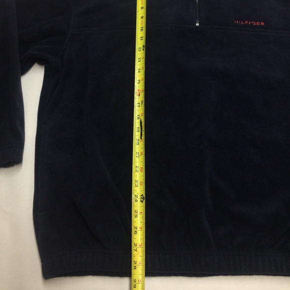 SOLD❌90s TOMMY HILFIGER FLEECE JACKET SPELL OUT XL - Picture 3 of 8